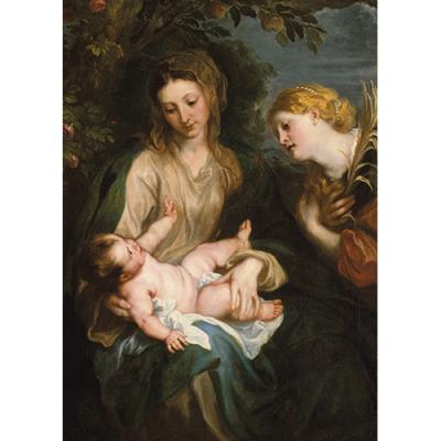 Virgin and Child & Catherine of Alexandria - Personalised Cards